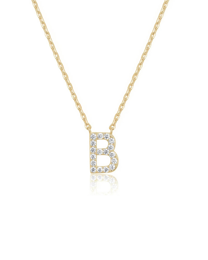 Initial Necklace Gold
