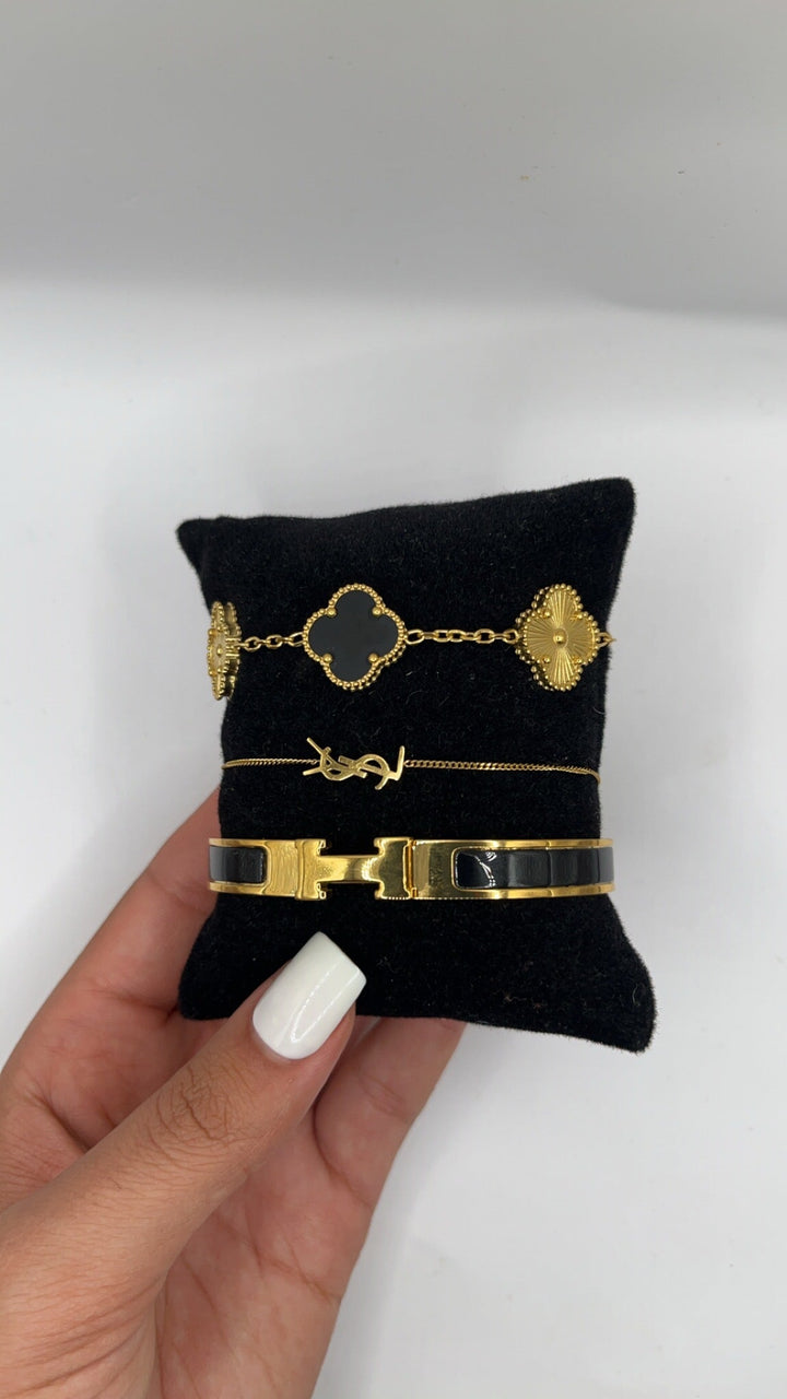 Ysl Schwarz Set